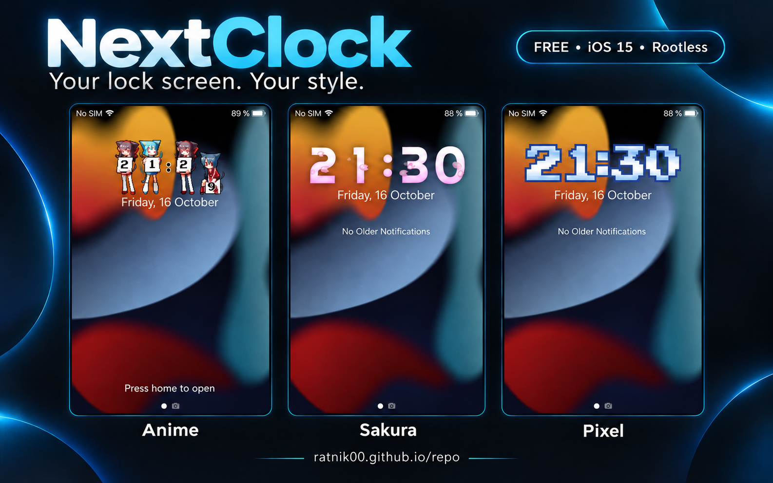NextClock — Your lock screen. Your style.